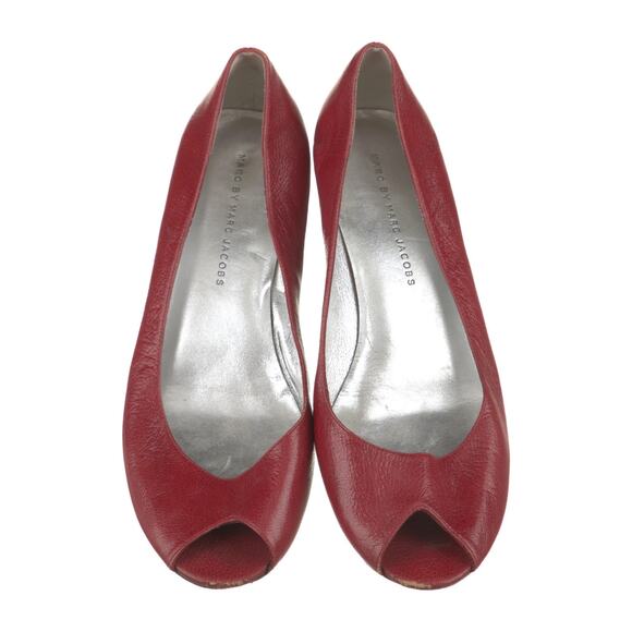 Marc Jacobs Vintage Patent Leather Pumps - Eu 40 Us 10 Red - Picture 3 of 5